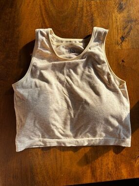 Kindred Bravely Beige Crop Nursing Tank Top